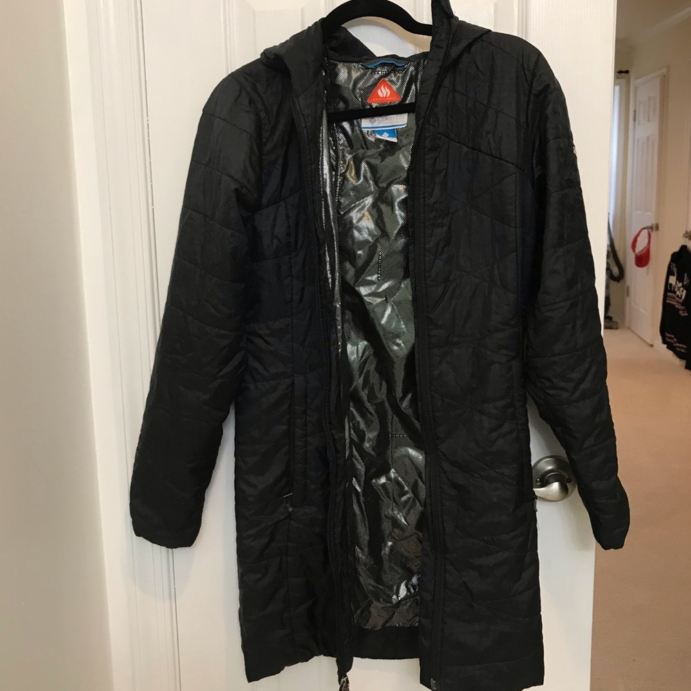 Columbia Omniheat Black Hooded Jacket (S)